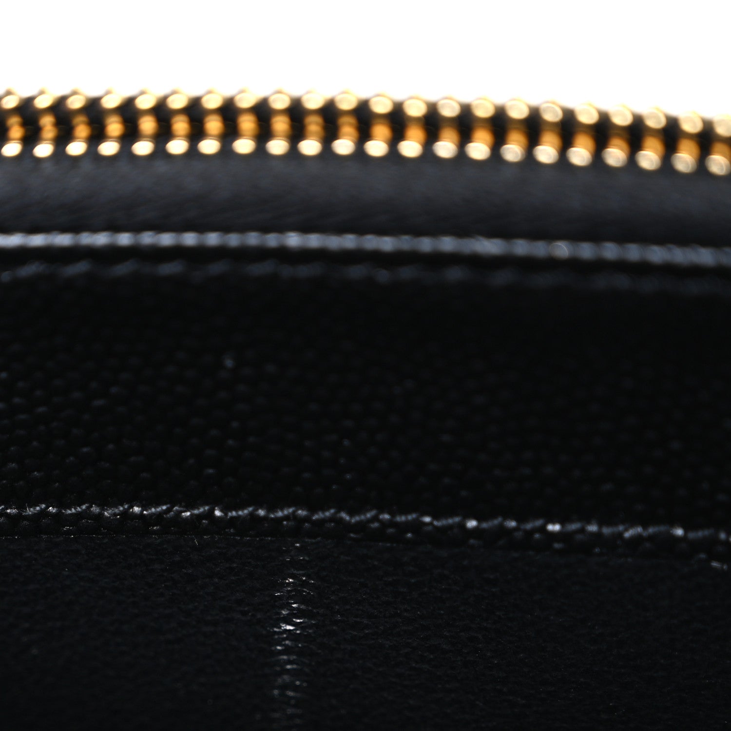Saint Laurent Grain De Poudre Matelasse Chevron Monogram Envelope Chain Wallet Black 11 of 11