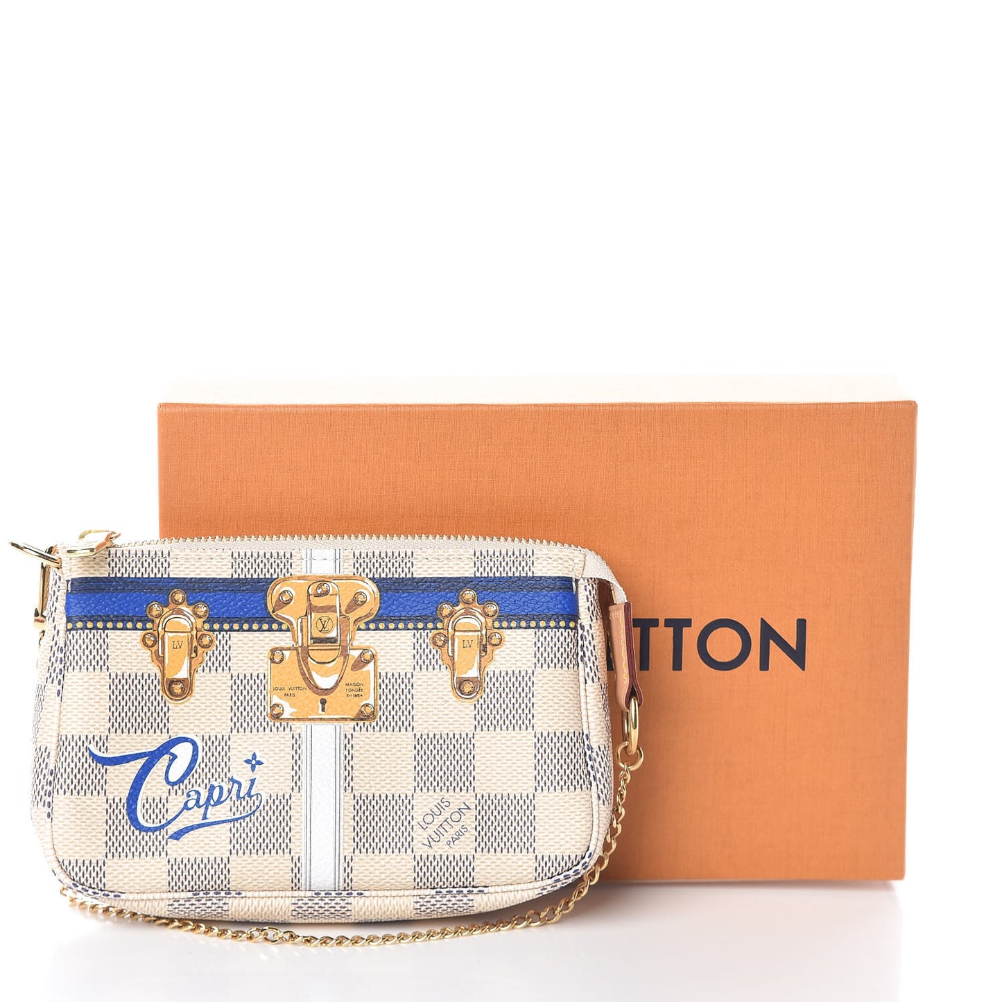 Damier Azur Summer Trunks Capri Mini Pochette Accessories