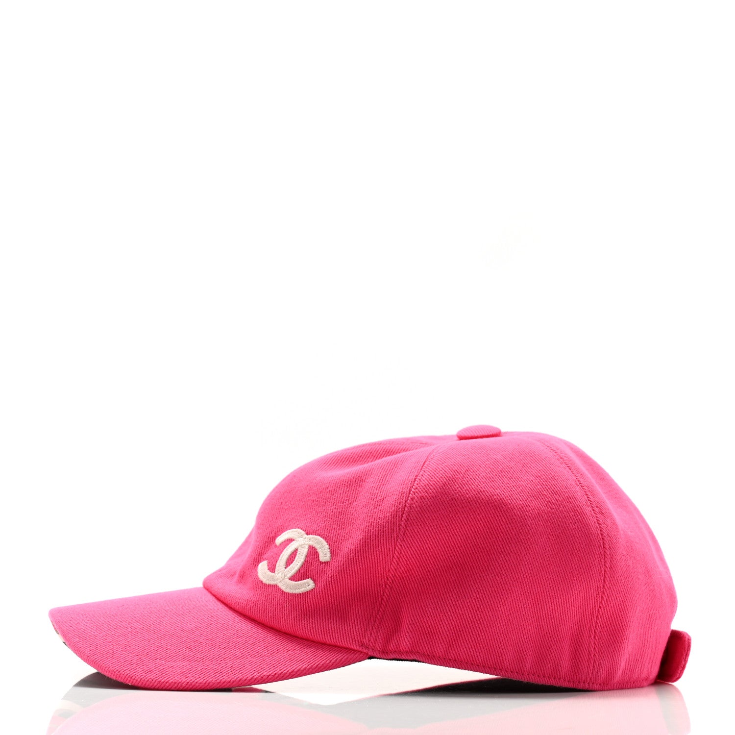 Chanel Cotton CC Cap Hat Fuchsia 4 of 9