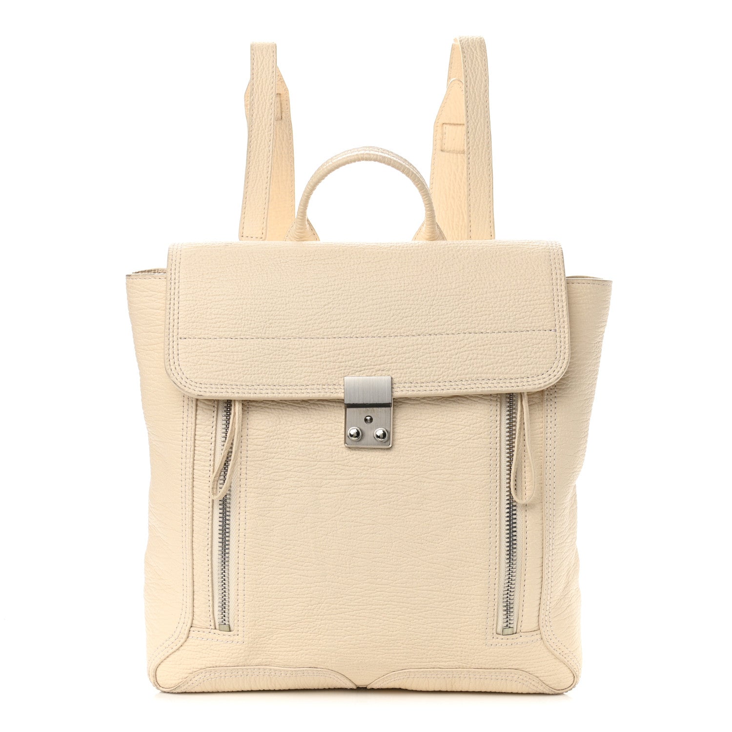 3.1 Phillip Lim Textured Calfskin Pashli Backpack Milk 1 of 10
