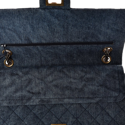 Chanel Denim Quilted 2.55 Reissue 226 Flap Dark Blue 8 of 10