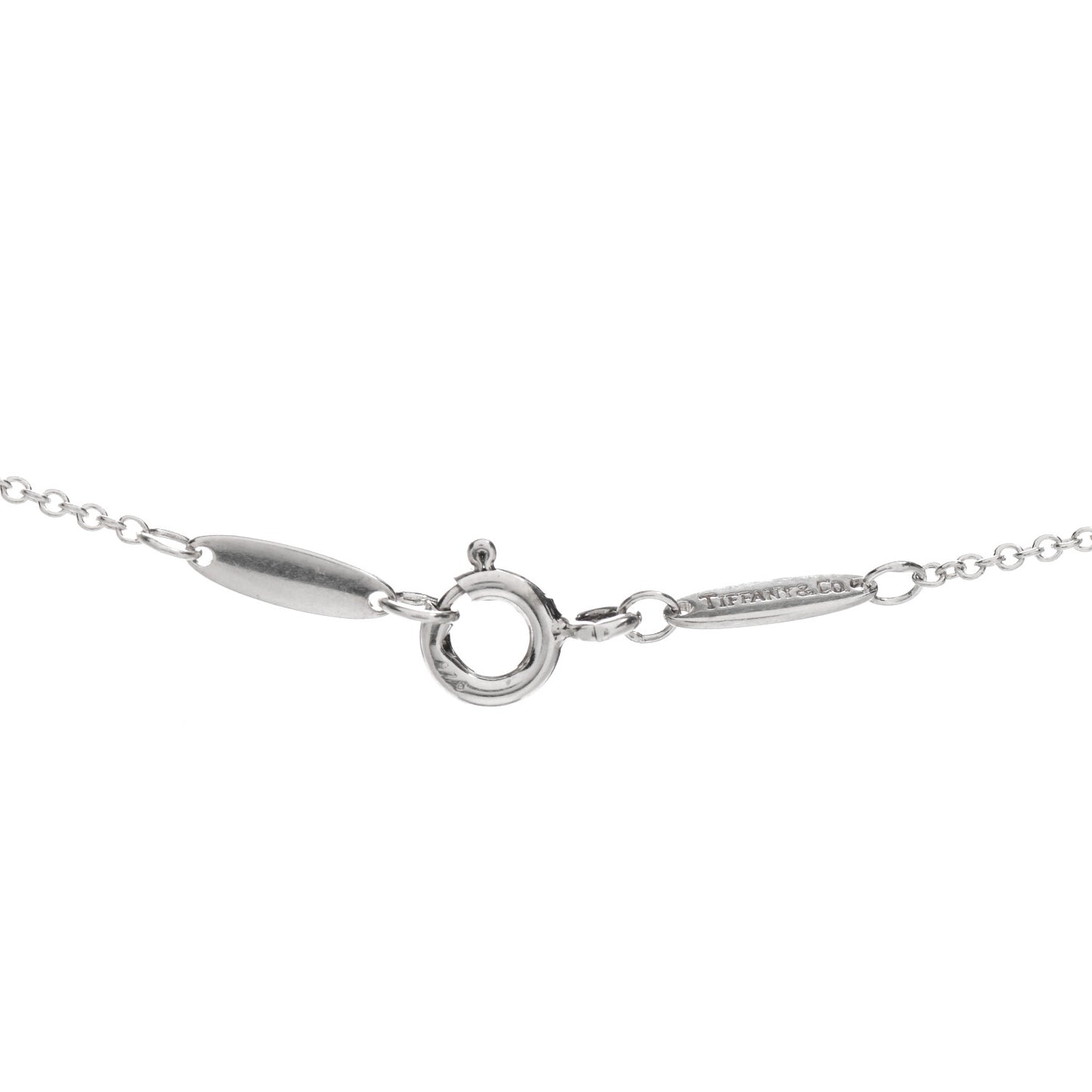Sterling Silver 16mm Elsa Peretti Cross Pendant Necklace