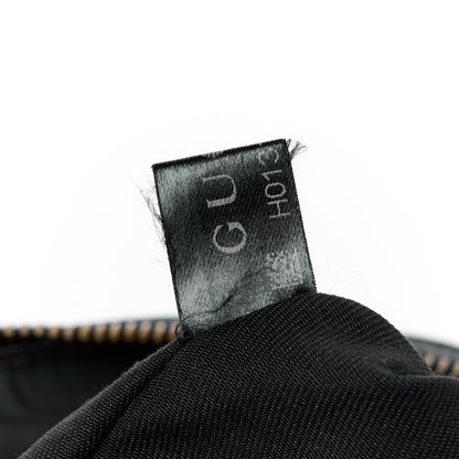 Gucci Monogram Web Medium Half Moon Hobo Black 8 of 11