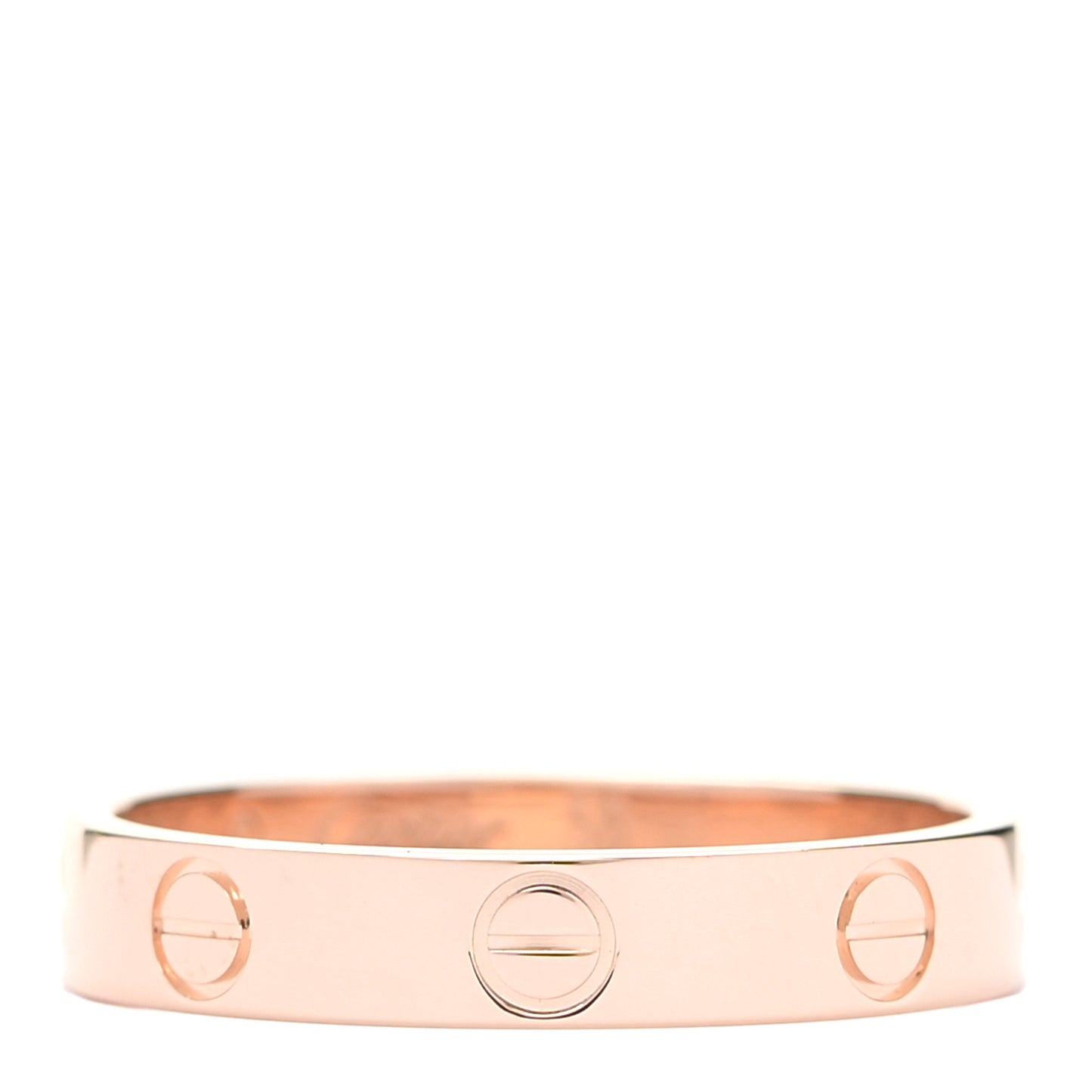 18K Pink Gold 3.5mm LOVE Wedding Band Ring 55 7.25