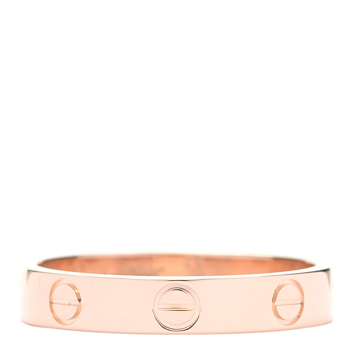 Cartier 18K Pink Gold 3.5mm LOVE Wedding Band Ring 55 7.25 1 of 5