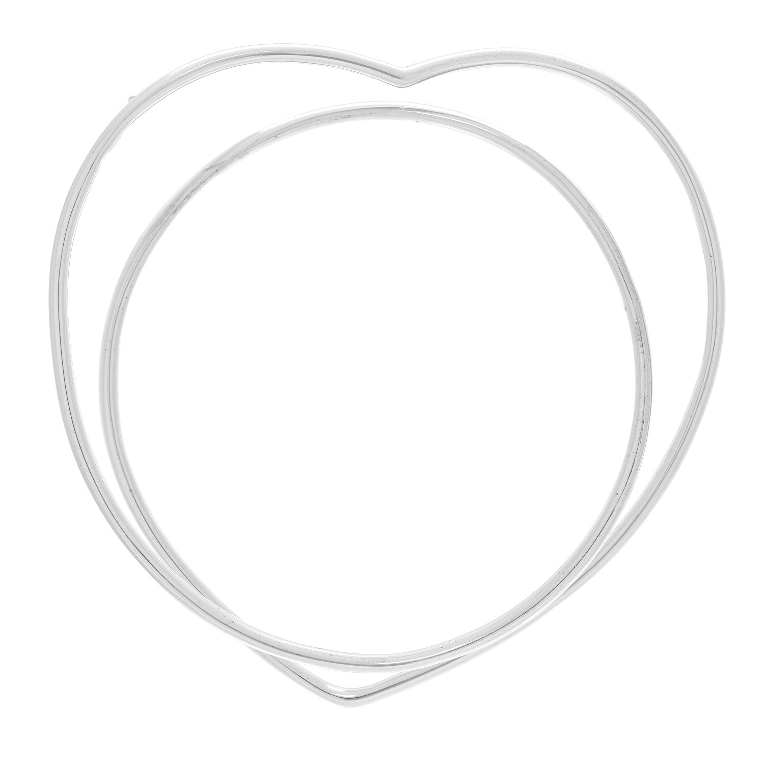 Hermes Sterling Silver Vertige Coeur GM Single Right Earring 1 of 5