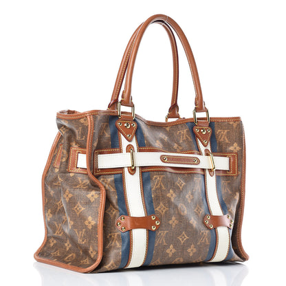 Louis Vuitton Monogram Rayures Tisse Sac GM Blue 3 of 21