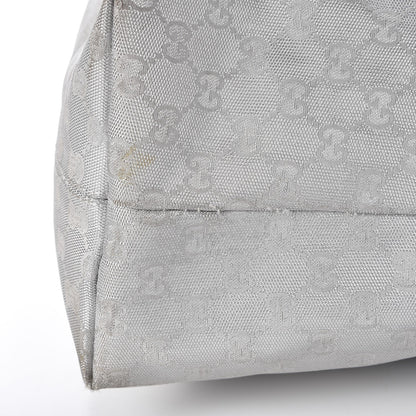 Gucci Metallic Monogram Travel Bag Silver 19 of 19