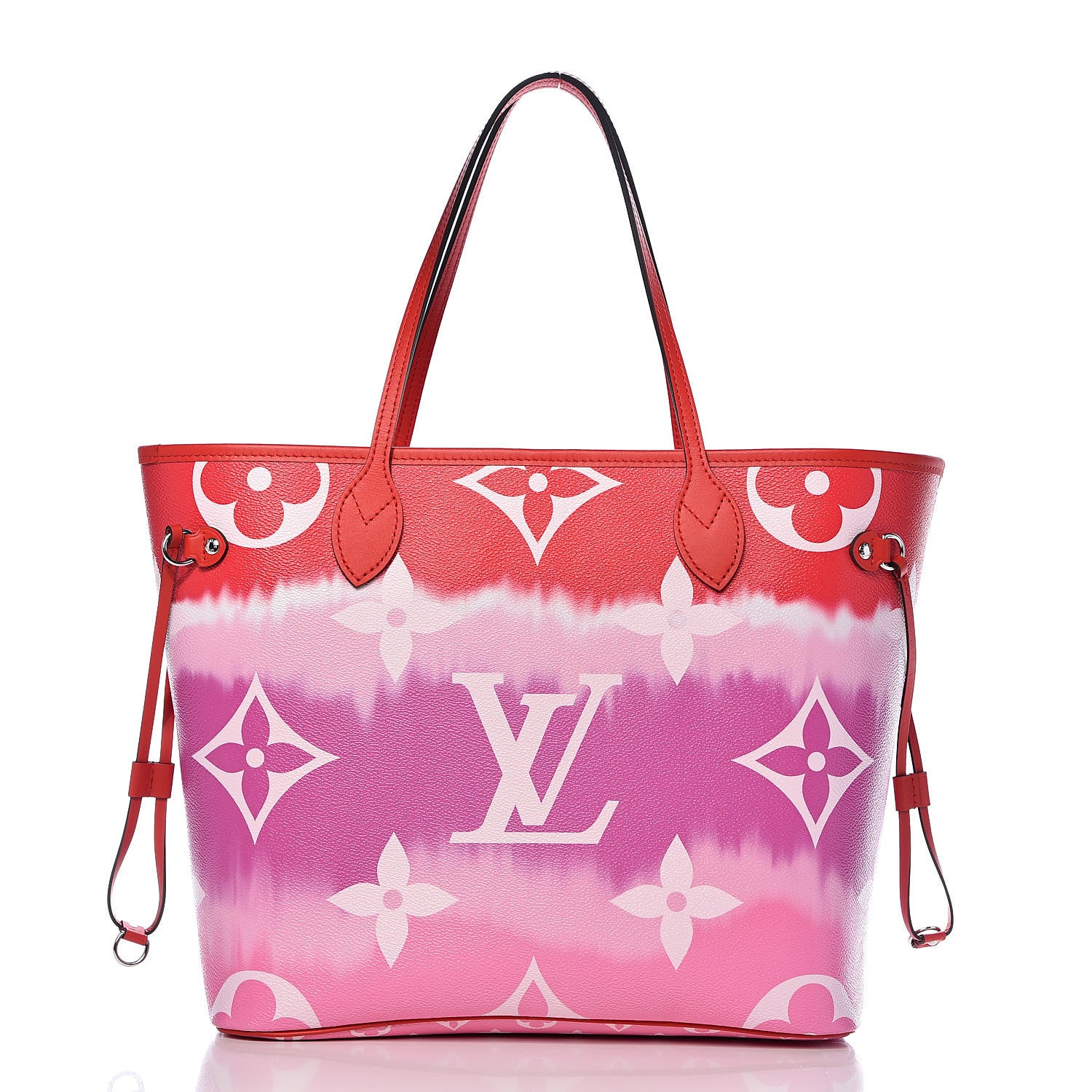 Louis Vuitton Monogram Escale Neverfull MM Rouge 3 of 12