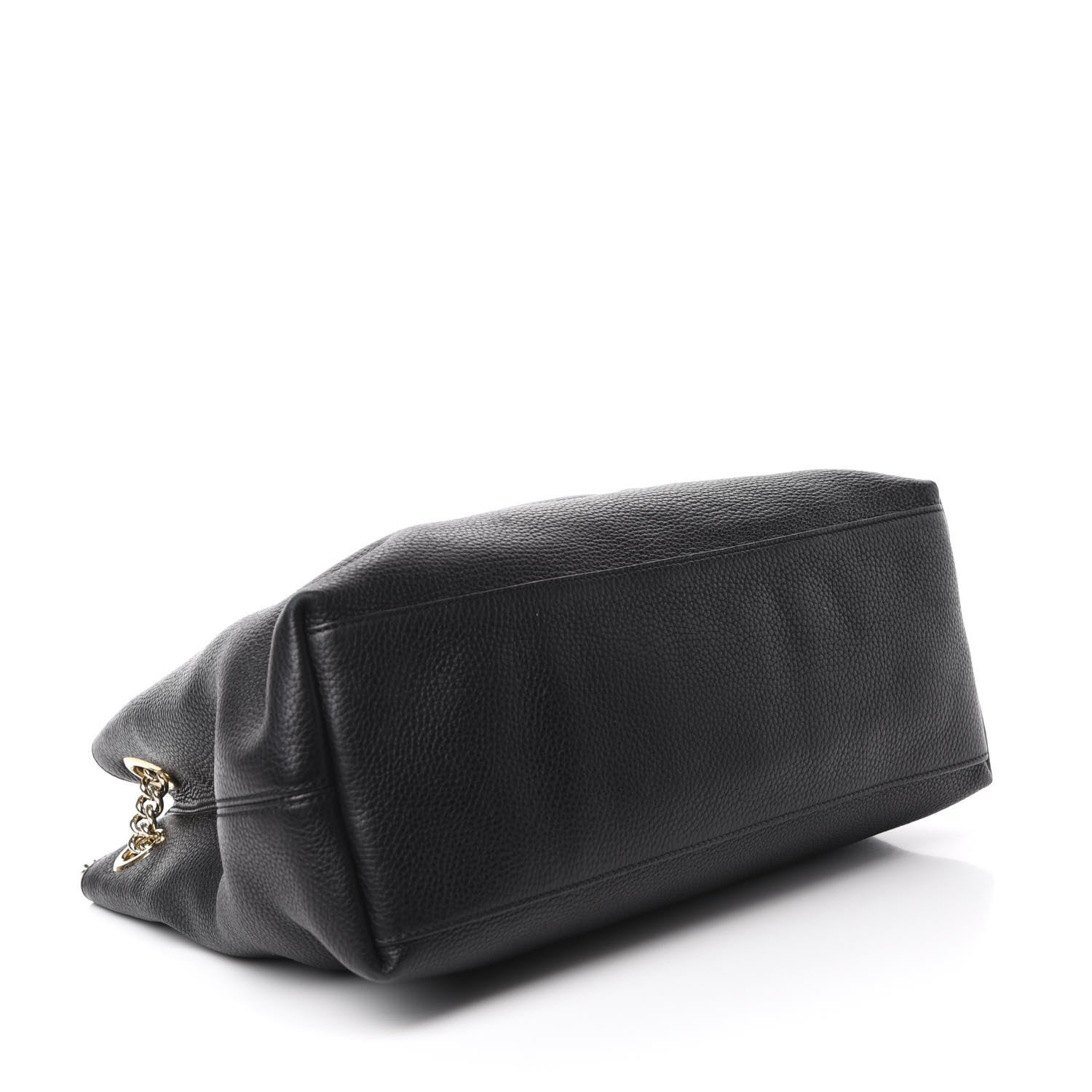 Gucci Pebbled Calfskin Medium Soho Chain Shoulder Bag Black 4 of 11