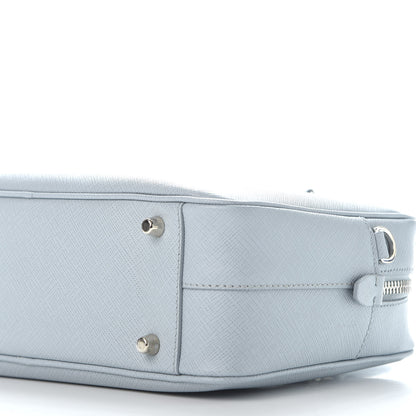 Prada Saffiano Lux Bauletto Lago 8 of 9