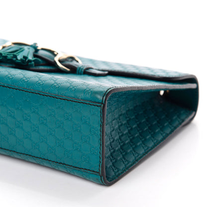 Gucci Soft Microguccissima Medium Emily Chain Shoulder Bag Deep Cobalt 7 of 10