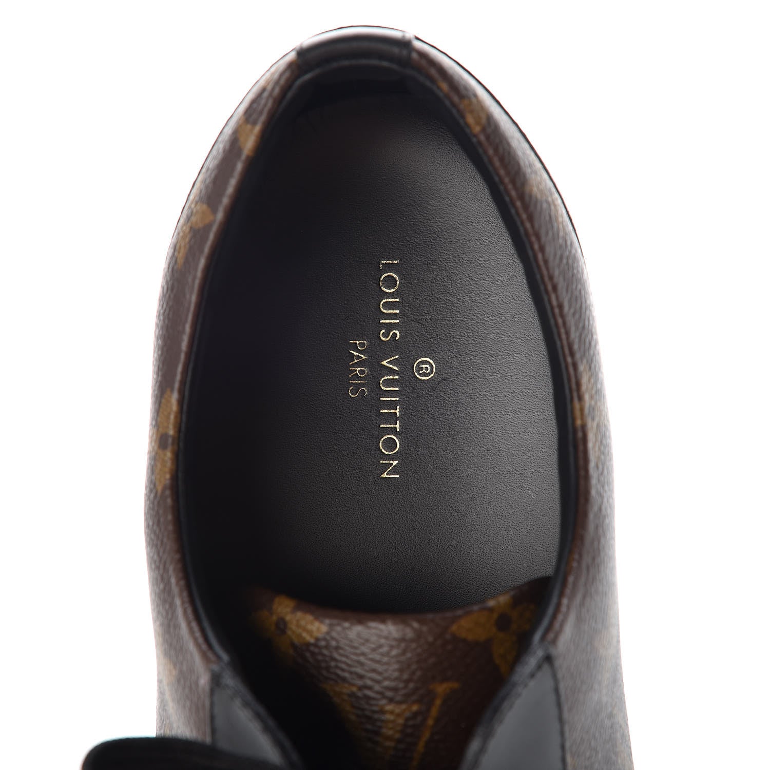 Louis Vuitton Calfskin Monogram Luxembourg Sneakers 12 Black 5 of 10