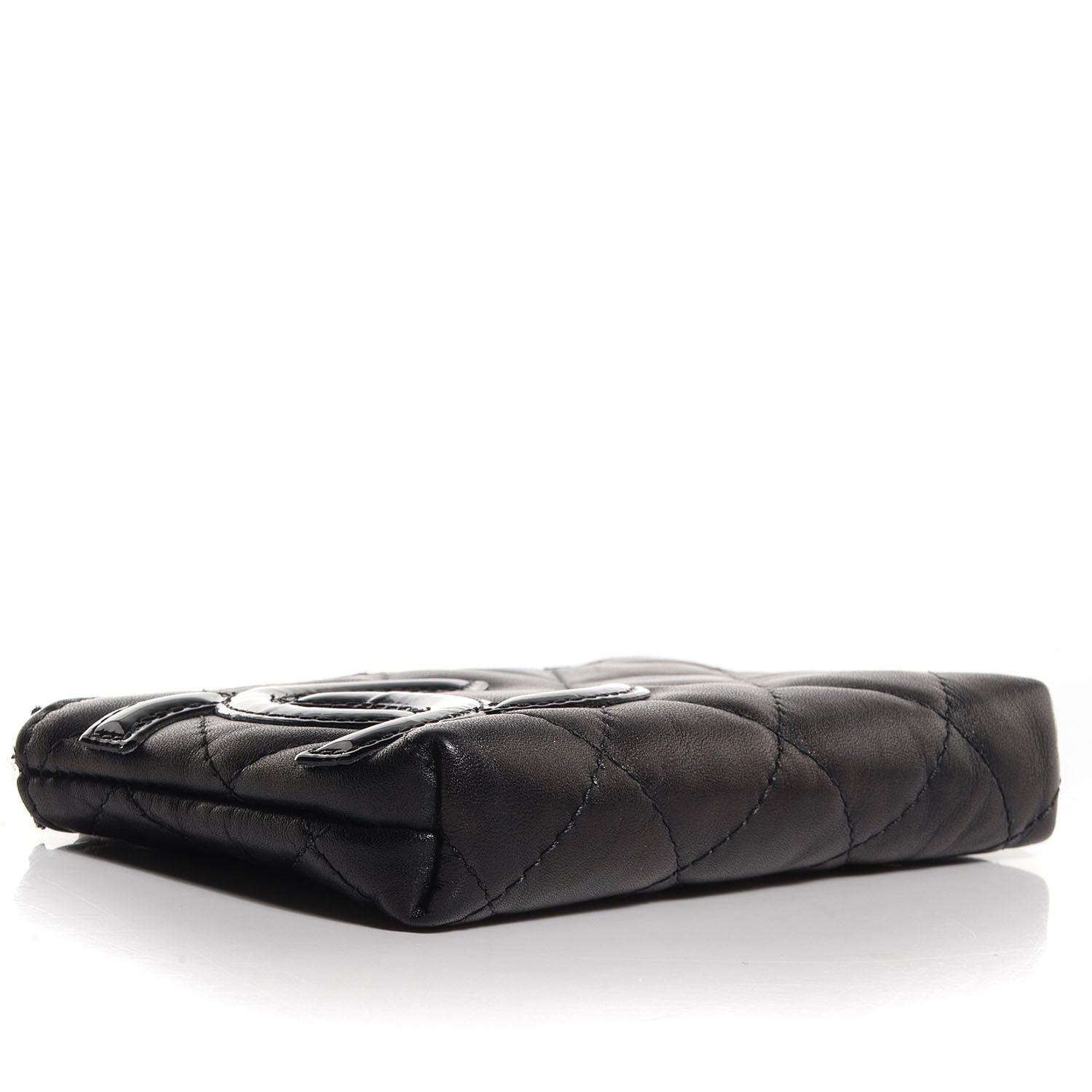 Chanel Calfskin Quilted Cambon Key Pouch Black 5 of 9