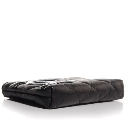 Chanel Calfskin Quilted Cambon Key Pouch Black 5 of 9