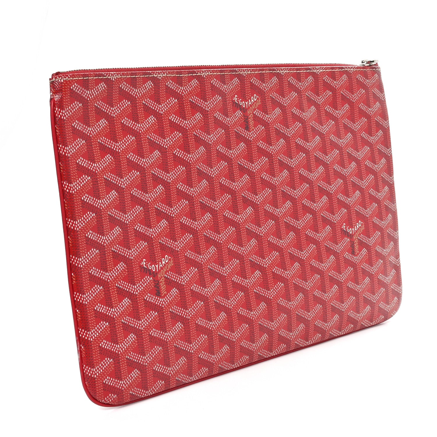Goyard Goyardine Senat Pochette MM Red 3 of 10
