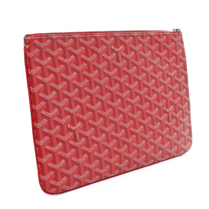 Goyard Goyardine Senat Pochette MM Red 3 of 10