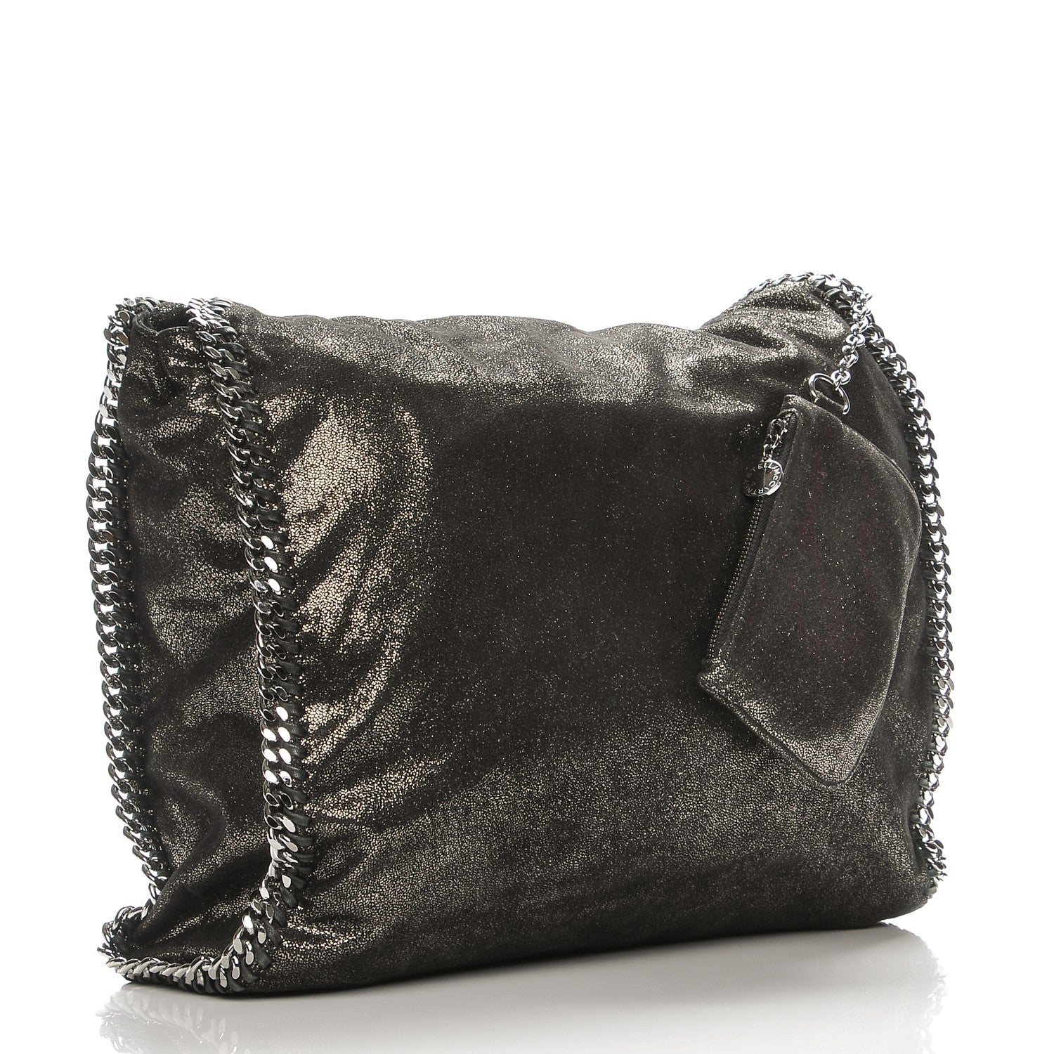 Stella McCartney Shaggy Deer Big Falabella Tote Black 3 of 7