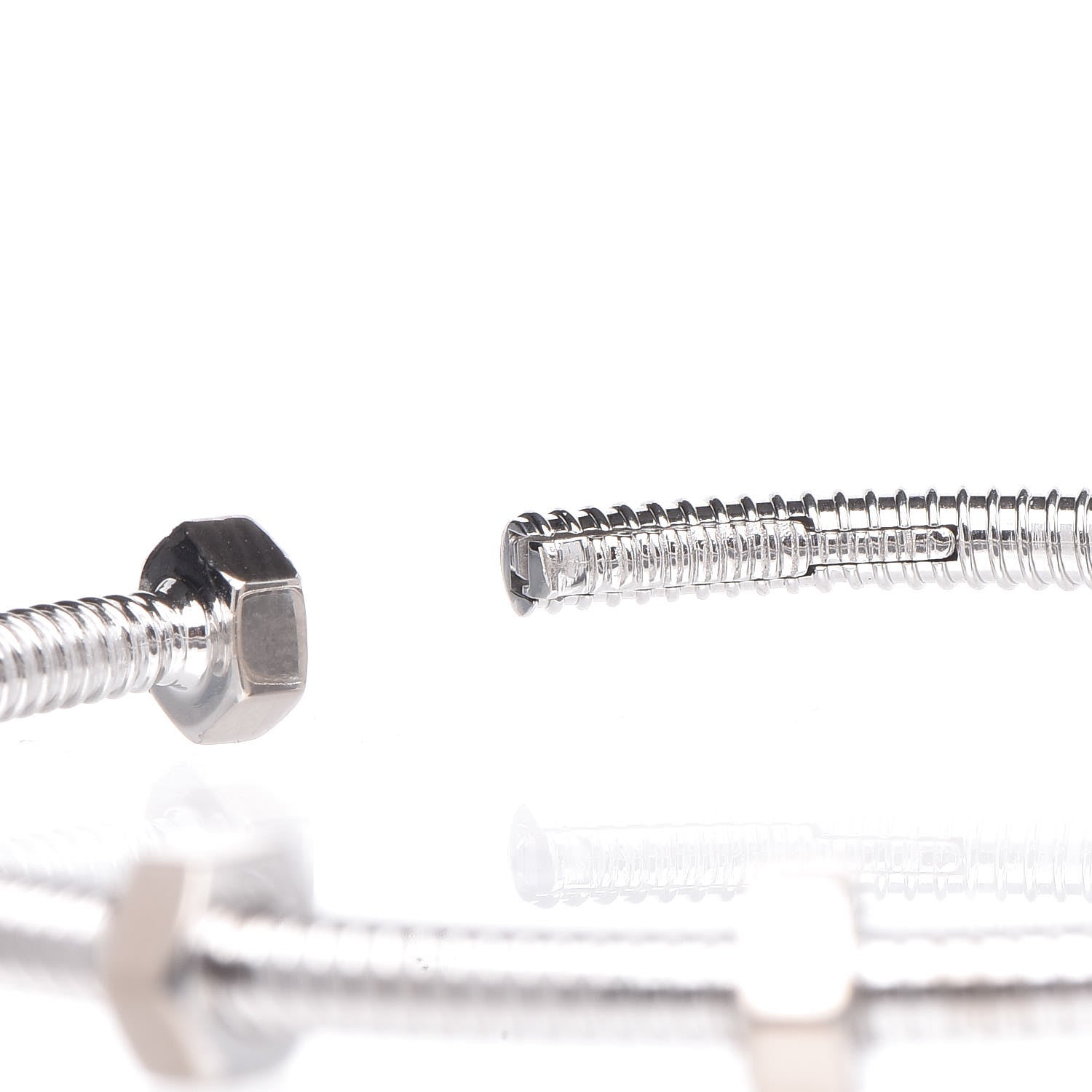 Cartier 18K White Gold Ecrou de Bracelet 6 of 7