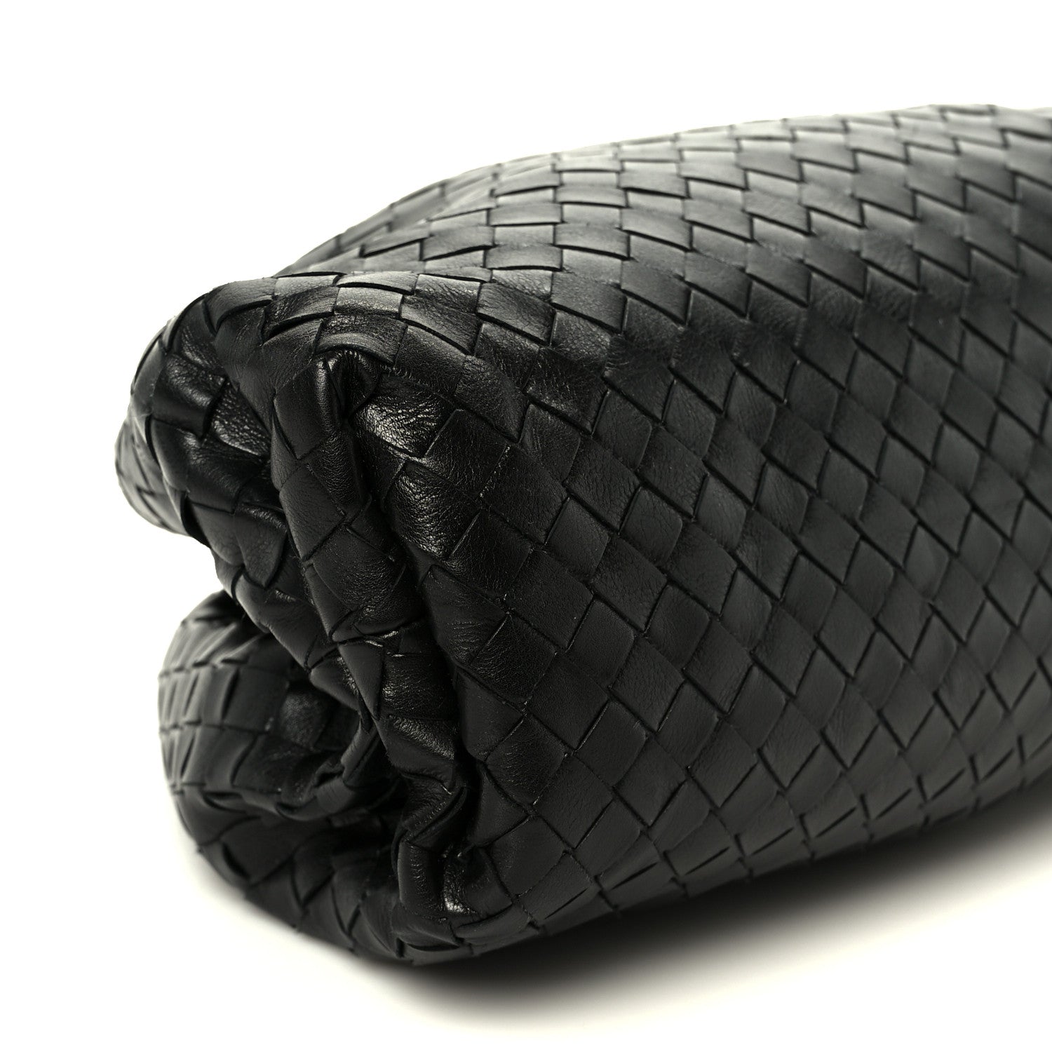 Bottega Veneta Nappa Maxi Intreccio The Pouch Oversized Clutch Black 10 of 11