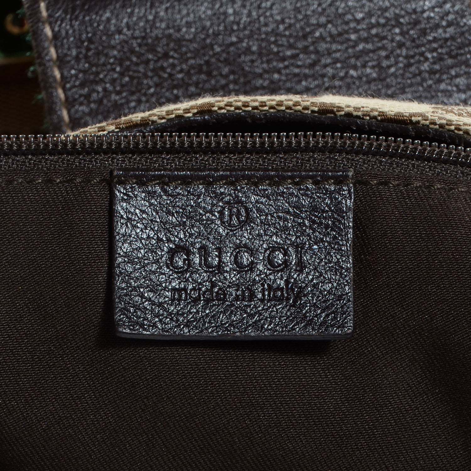 Gucci Monogram New Ladies Web Large Hobo Brown 6 of 7