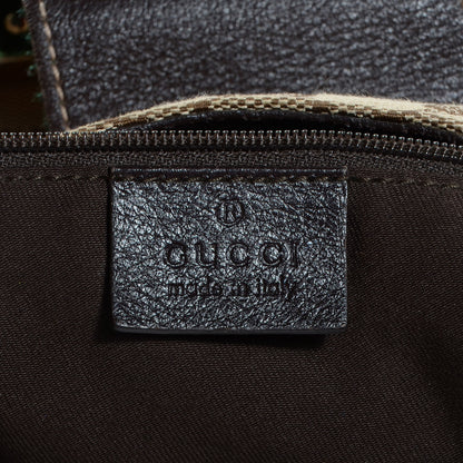 Gucci Monogram New Ladies Web Large Hobo Brown 6 of 7