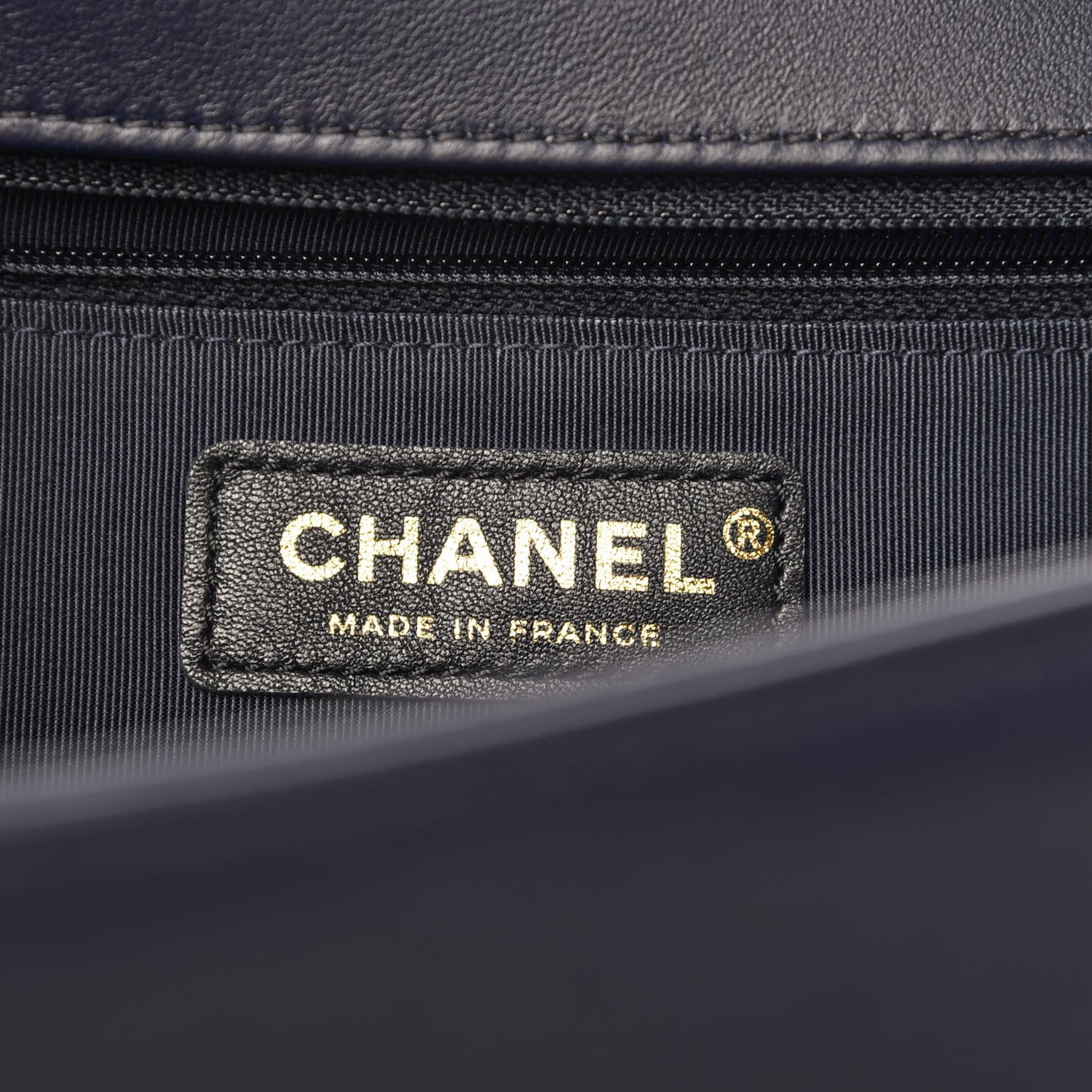 Lambskin Quilted New Medium Boy Flap Dark Navy Blue