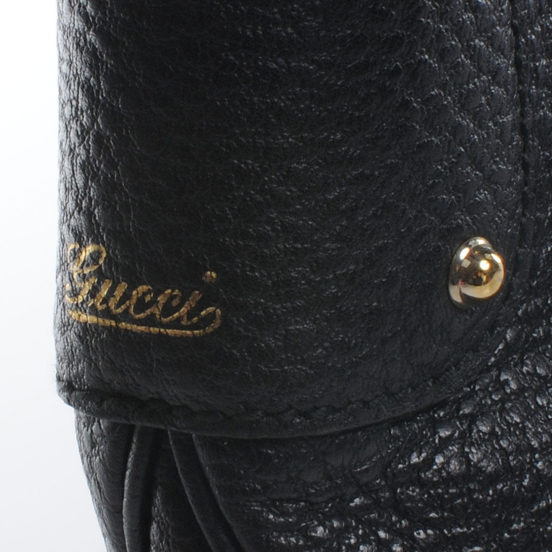 Gucci Monogram Bamboo Ring Hobo Black 4 of 8