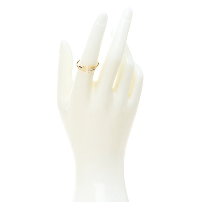Tiffany 18K Yellow Gold Diamond T Wire Ring 54 7 2 of 4