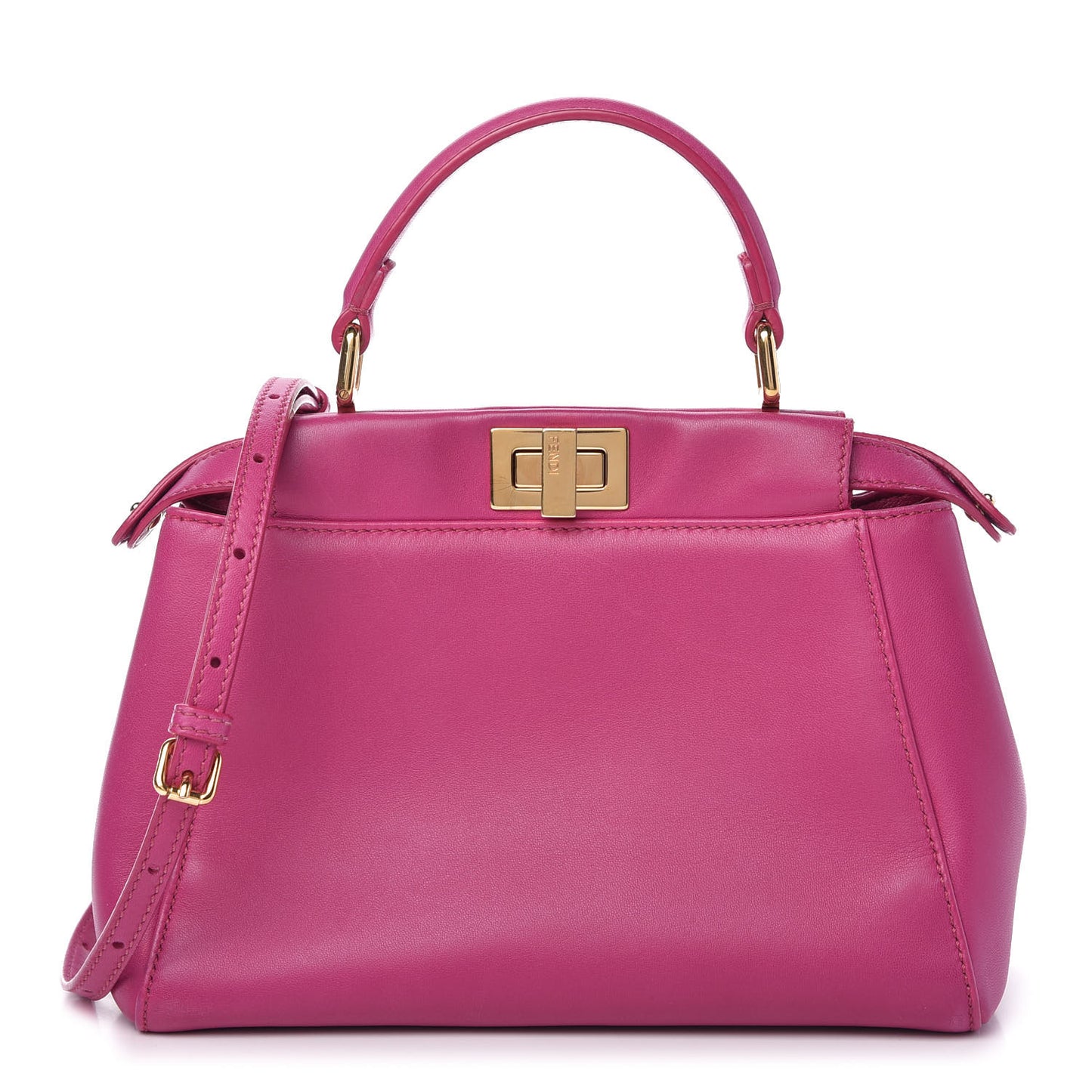 Nappa Mini Peekaboo Iconic Satchel Magenta