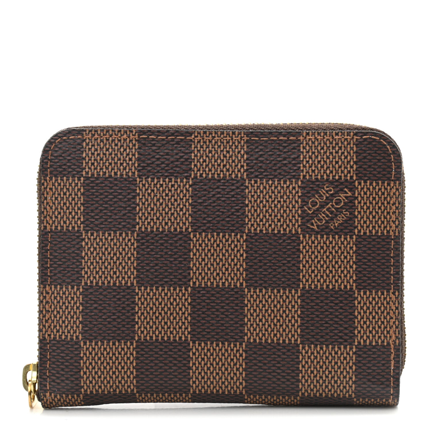 Louis Vuitton Damier Ebene Zippy Coin Purse Rose Ballerine 1 of 6