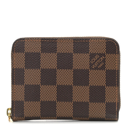 Louis Vuitton Damier Ebene Zippy Coin Purse Rose Ballerine 1 of 6