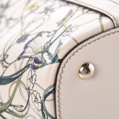 Gucci Calfskin Flora Infinity Small Nice Tote Off White 14 of 21
