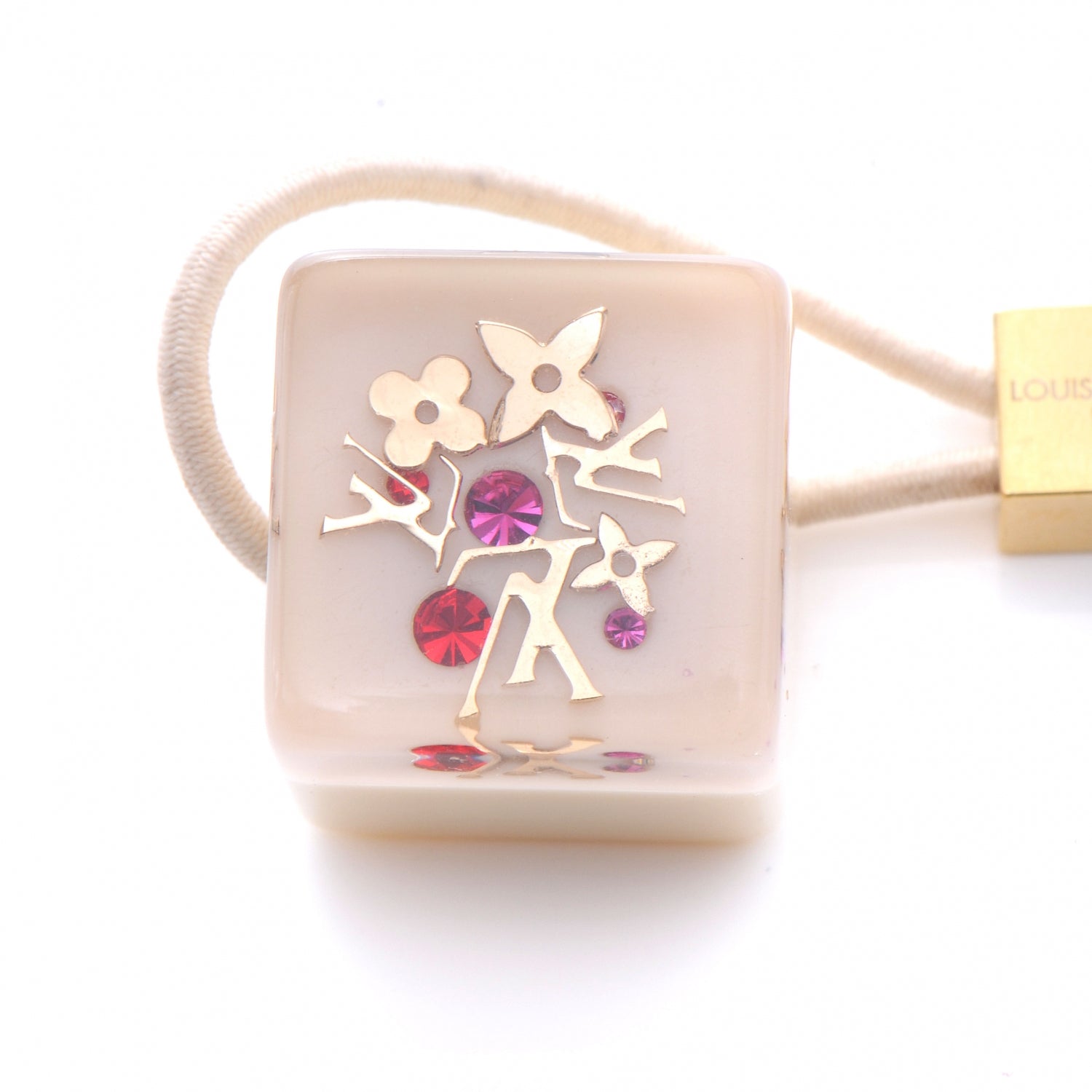 Louis Vuitton Monogram Hair Cubes Inclusion Beige 4 of 5