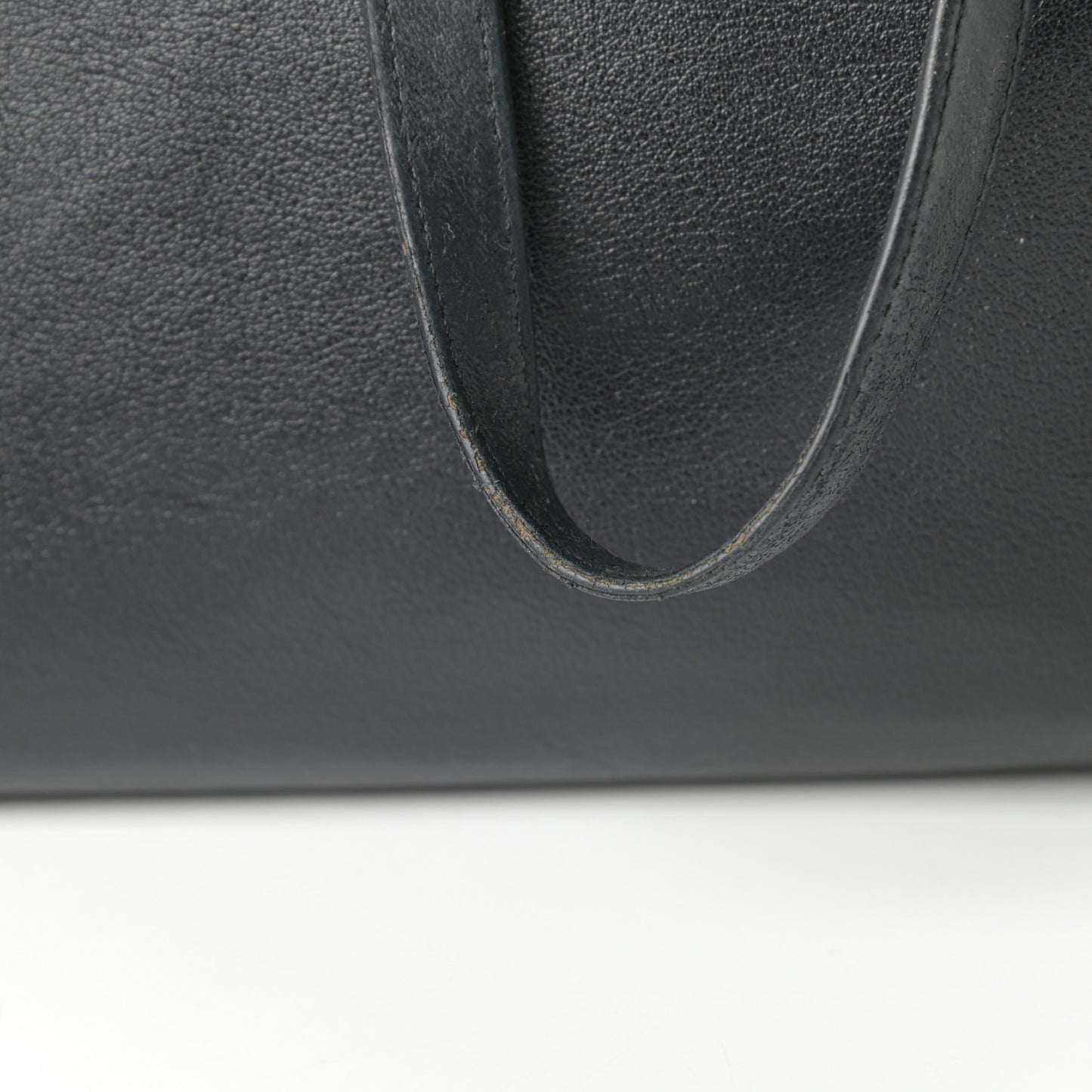 Calfskin Large Shopping Tote Black