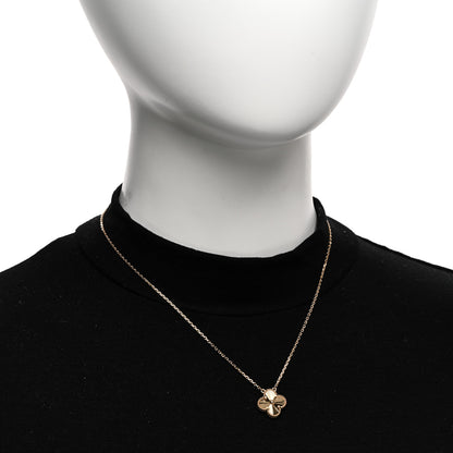 Van Cleef & Arpels 18K Yellow Gold Guilloché Vintage Alhambra Pendant Necklace 2 of 6