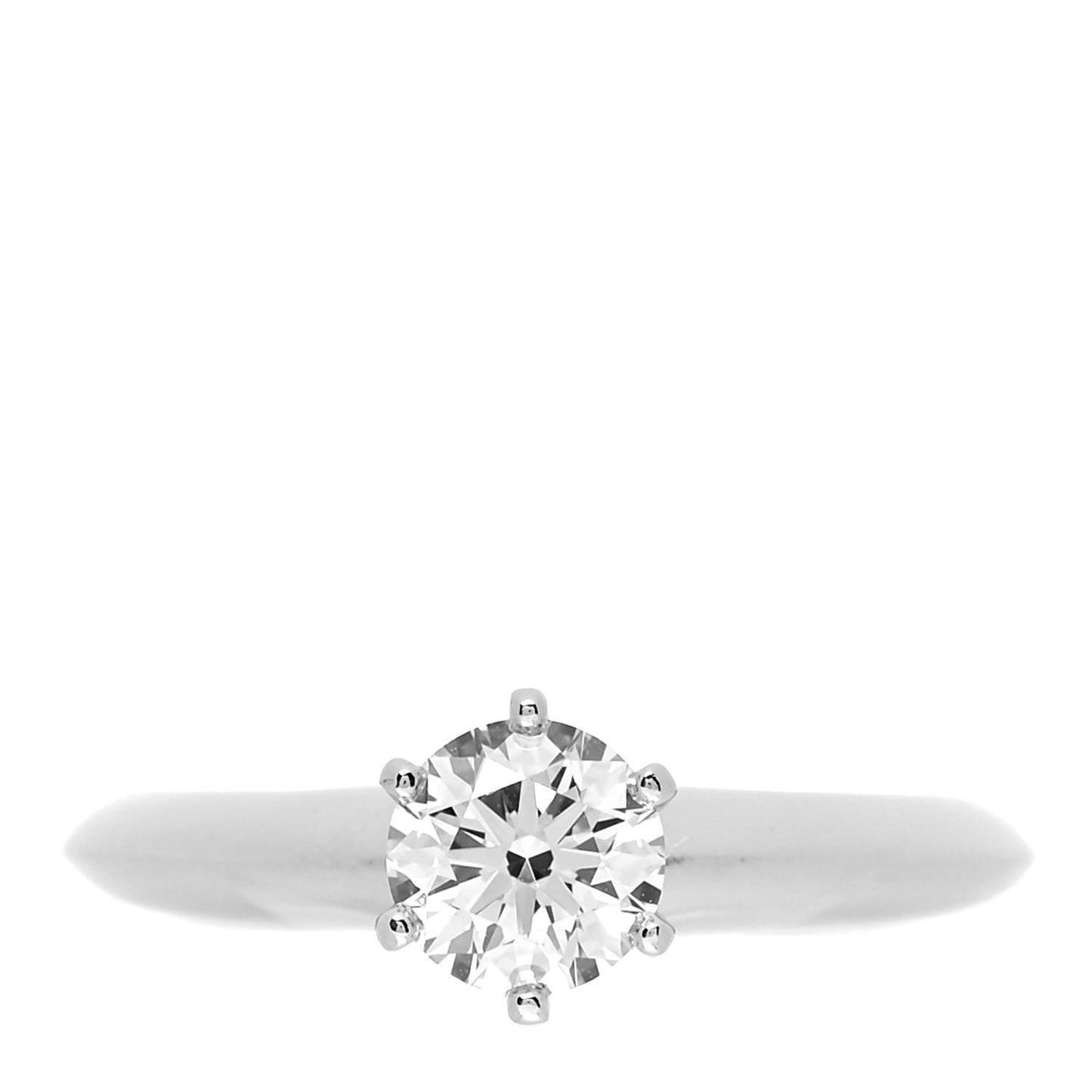 Platinum Diamond .55ct Solitaire Engagement Ring 47 4