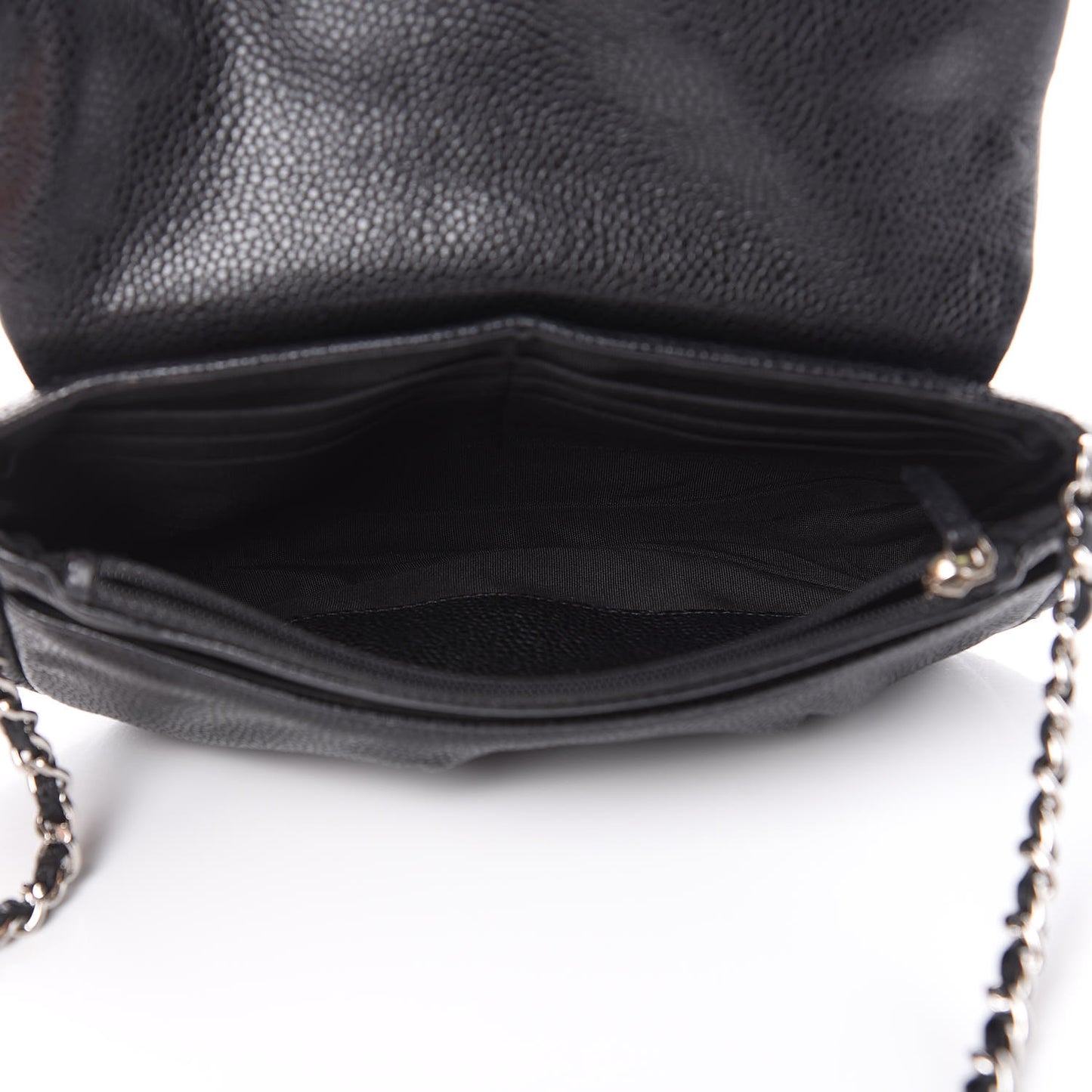 Caviar Half Moon Wallet On Chain WOC Black