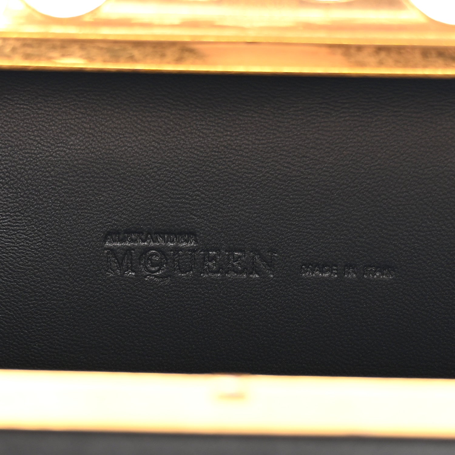 Alexander McQueen Satin Salamander Knuckle Box Clutch Clutch Black 6 of 10