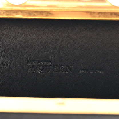 Alexander McQueen Satin Salamander Knuckle Box Clutch Clutch Black 6 of 10