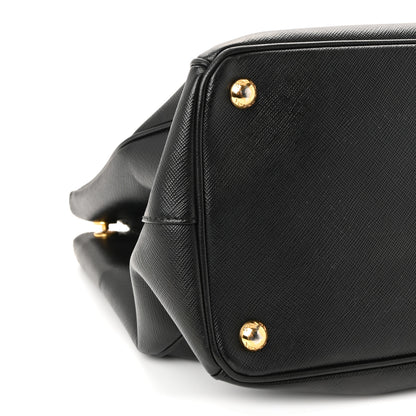 Prada Saffiano Lux Large Galleria Double Zip Tote Black 8 of 10