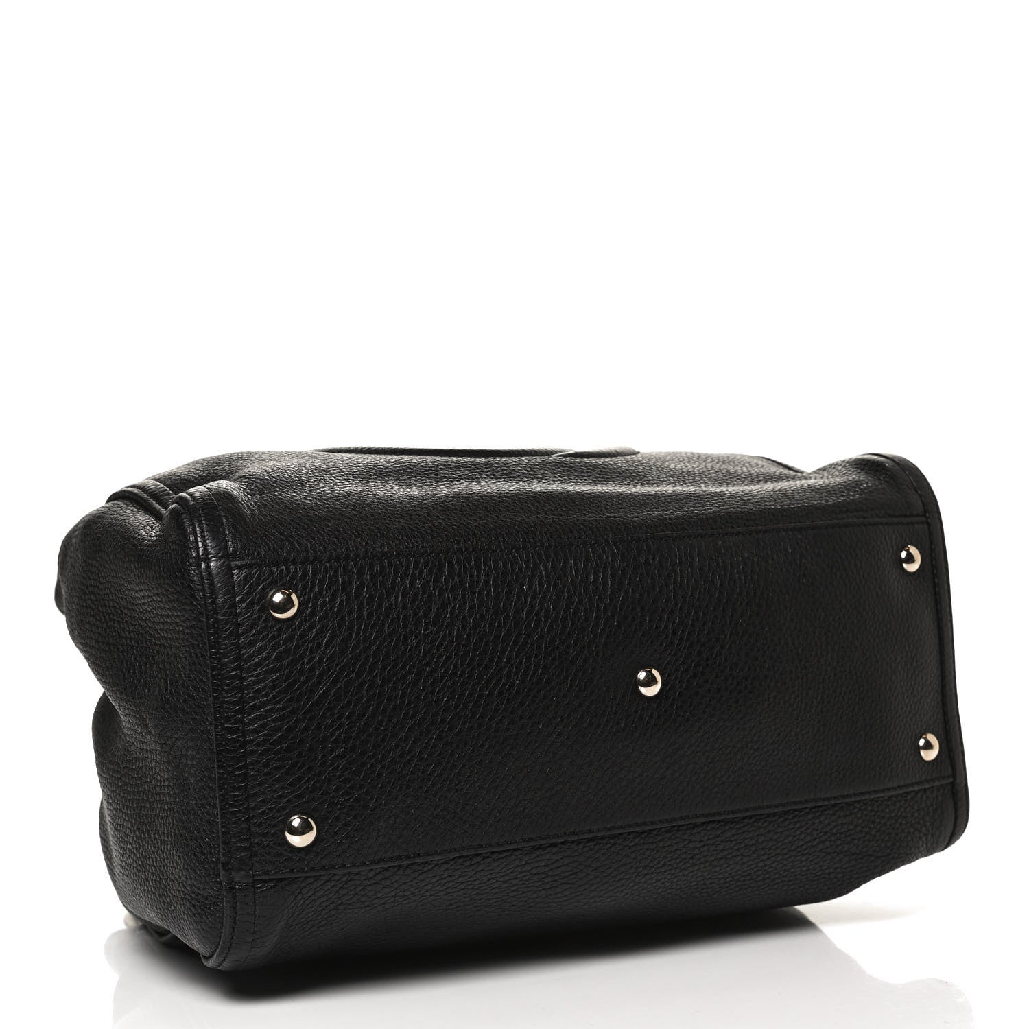 Gucci Pebbled Calfskin Medium Soho Shoulder Bag Black 3 of 10