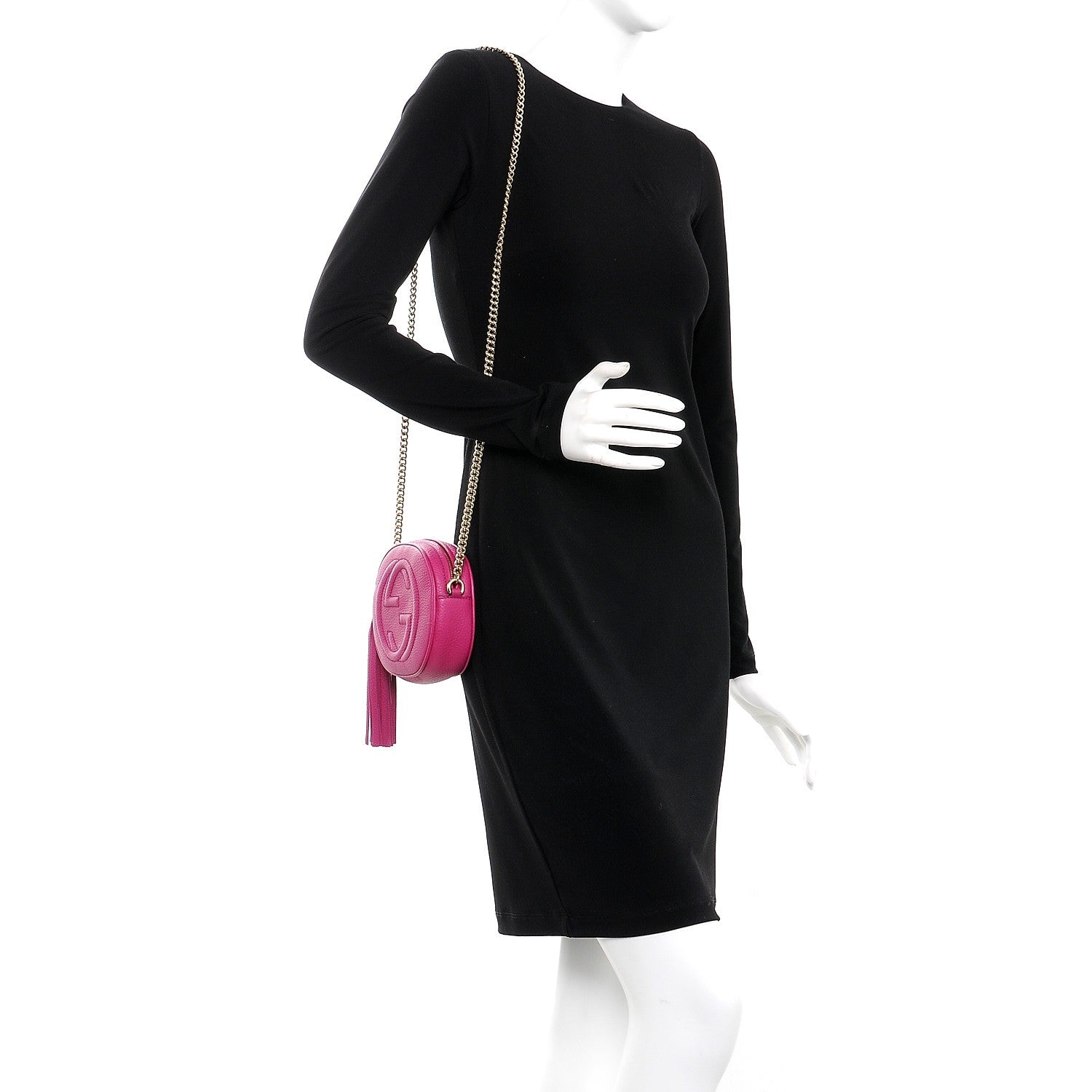Gucci Cellarius Calfskin Mini Soho Chain Bag Bright Bouganville 2 of 7