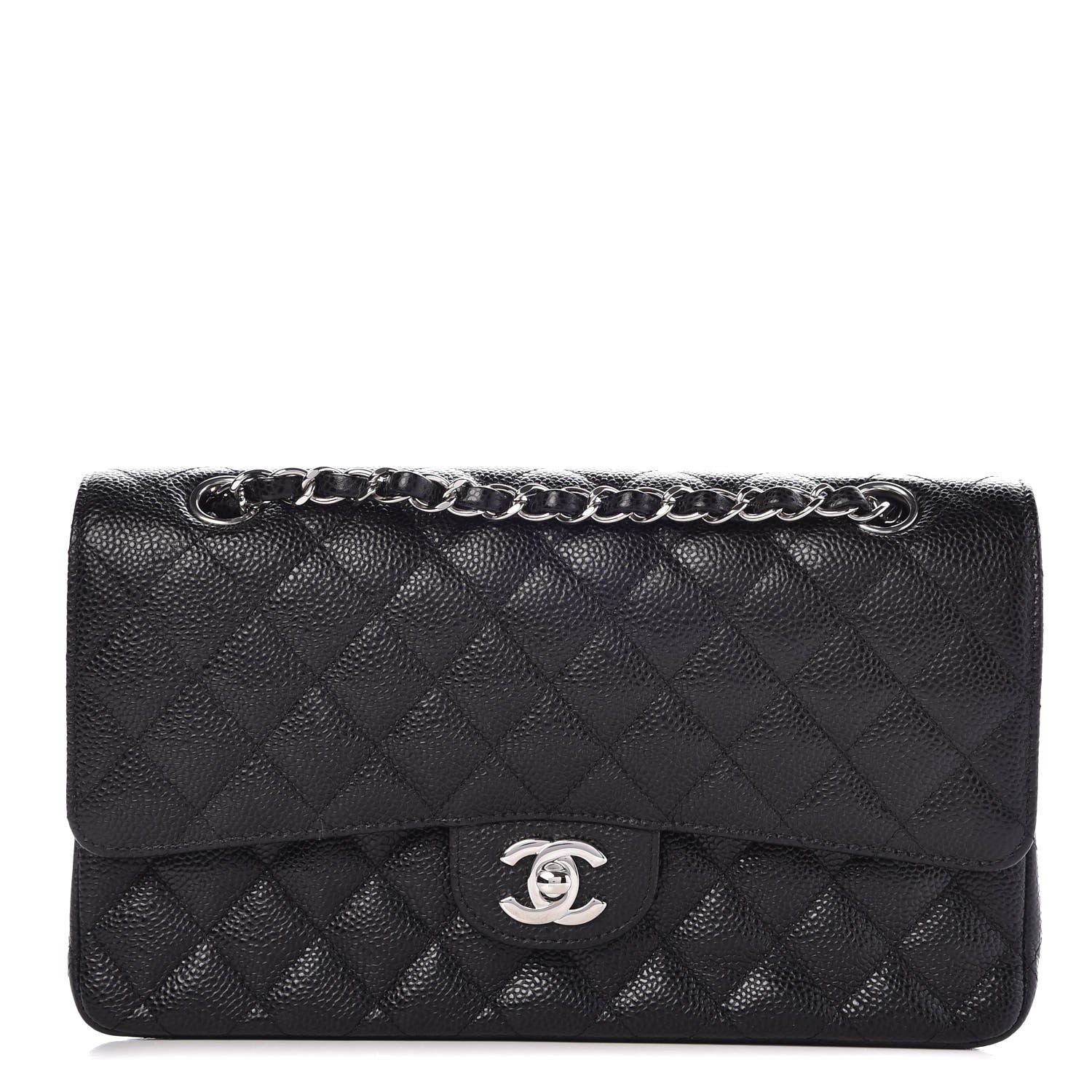Chanel Caviar Quilted Medium Double Flap Black 1 of 19