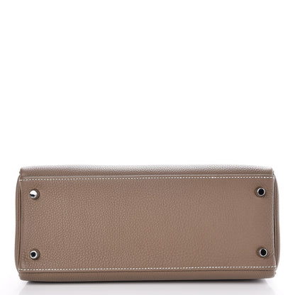 Hermes Togo Kelly Retourne 28 Etoupe 7 of 36