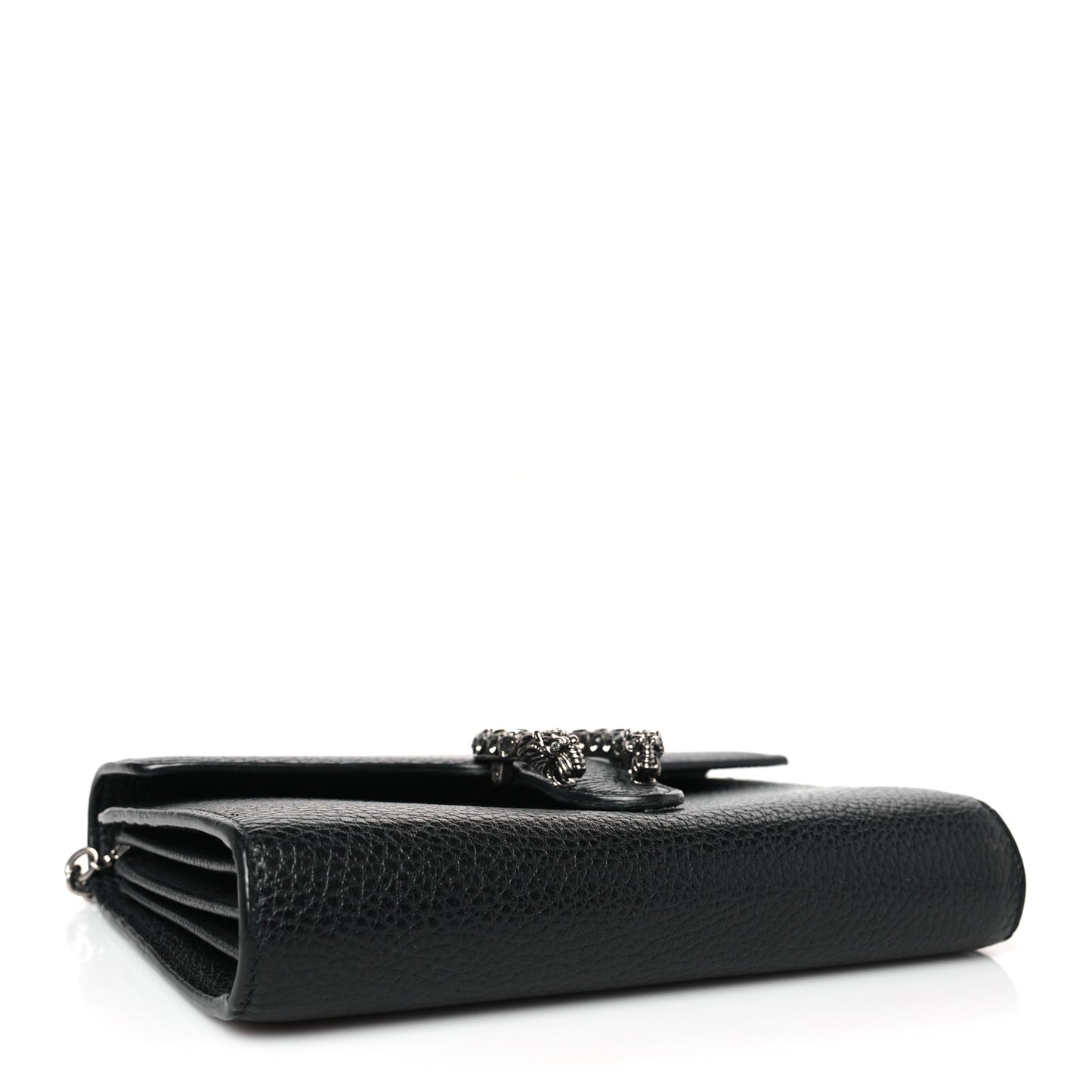 Calfskin Mini Dionysus Chain Wallet Black
