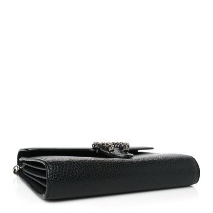 Gucci Calfskin Mini Dionysus Chain Wallet Black 4 of 9