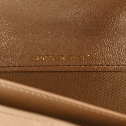 Chanel Lambskin Camellia Embossed Yen Wallet Black Beige 7 of 12