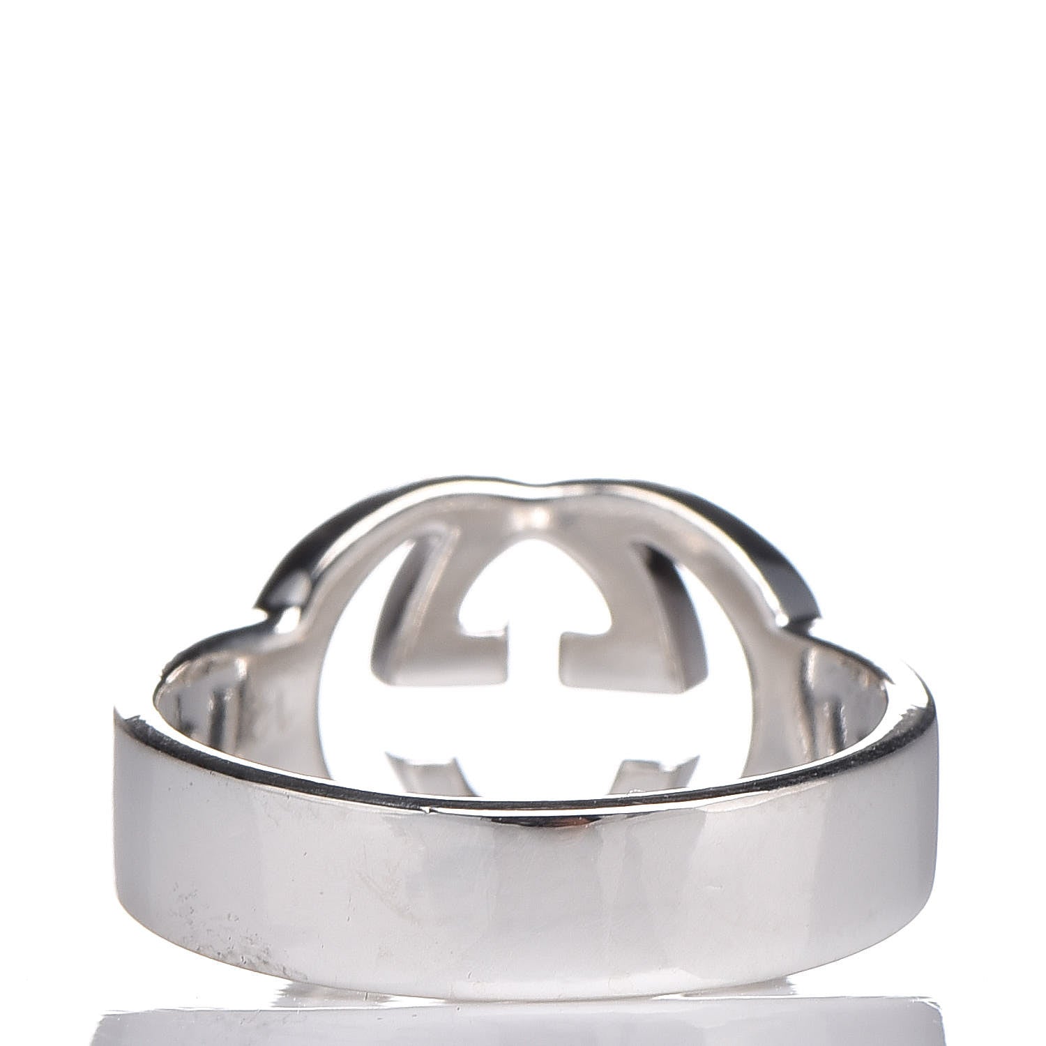 Gucci Sterling Silver Interlocking G Ring 50 5.5 4 of 5