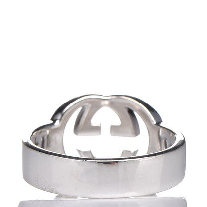 Gucci Sterling Silver Interlocking G Ring 50 5.5 4 of 5